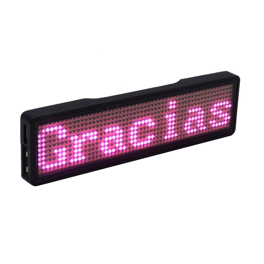 Black Friday Deal 🔥 LED Flash Word Bluetooth Badge – Custom Name Tag