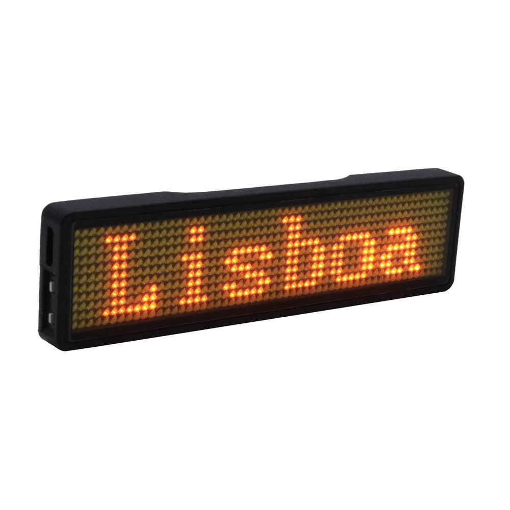 Black Friday Deal 🔥 LED Flash Word Bluetooth Badge – Custom Name Tag
