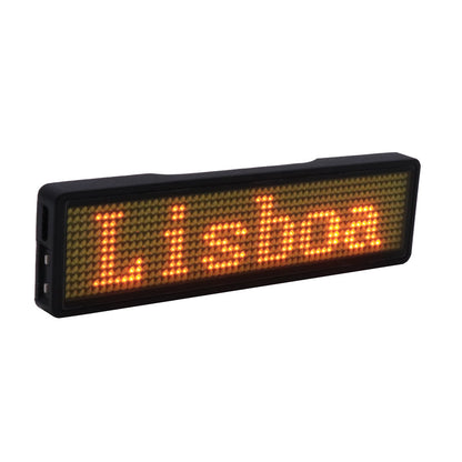 Black Friday Deal 🔥 LED Flash Word Bluetooth Badge – Custom Name Tag