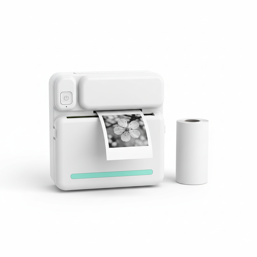 Portable HD Mini Printer – Print Photos & Labels Instantly from Your Phone (Inkless & Wireless)